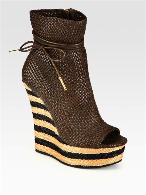 burberry woman wedges|Burberry wedge boots women.